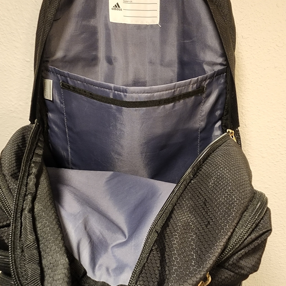 Adidas Black and Gold Men's Backpack - Picture 7 of 9